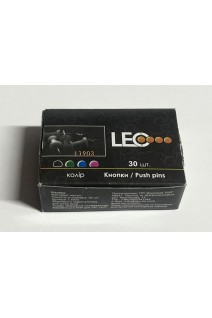 Кнопки-цвяiшки Бочка Leo L1903 30шт