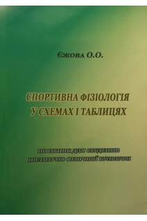 Спортивна фізіологія у схемах і таблицях: посібник для студентів інститутів фізичної культури. Єжова О.О.
