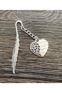 Закладка. Серце з написом «Mother and Daughter Forever»