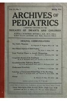 Archives of Pediatrics. Vol. LI No.3 March 1934 (БУ). Harold Ruckman Mixsell