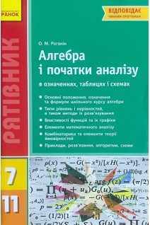 Алгебра і початки аналізу в означеннях таблицях і схемах 7-11 класи. Роганін О.М.