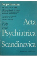 Acta psychiatrica scandinavica. Chlormethiazole 25 years: recent developments and historical perspectives