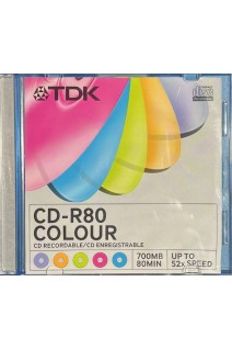 Диск CD-R Slim TDK 700MB/80 min 52x в коробці