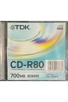 Диск TDK CD-R80 700MB 80MIN UP TO 52x SPEED в коробці