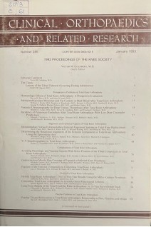 Clinical Orthopaedics and Related Research: Number 286 (БУ)