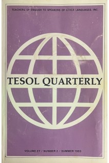 Tesol Quarterly. Volume 27 Number 2 Summer 1993. Teachers of English to Speakers of Other Languages (БУ). Sandra Silberstein