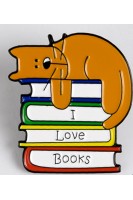 Брошка. Я люблю книги