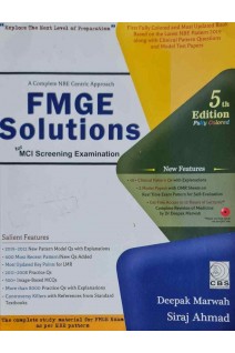 A Complete NBE Centrix Approach FMGE Solutions for MCI Screening Examination (БУ). Deepak Marwah Siraj Ahmad