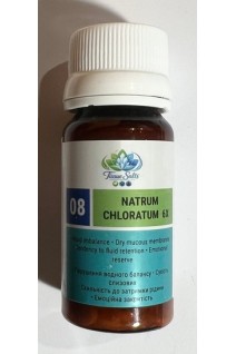 Гомеопатична сіль №8 Натріум хлоратум (Хлорид натрію). Natrium Chloratum 6x